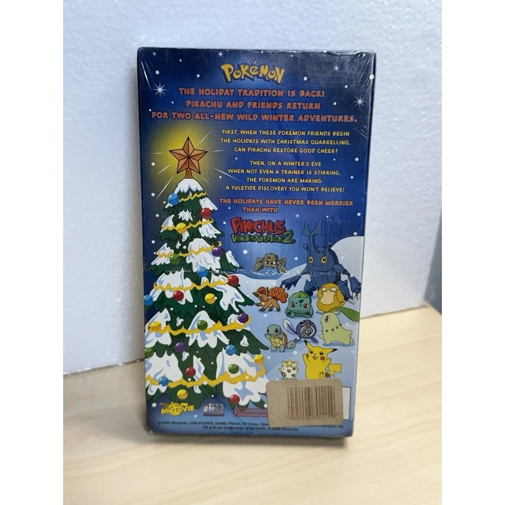 Pokemon Pikachu's Winter Vacation 2 (VHS, 2000) SEALED Ultra Rare